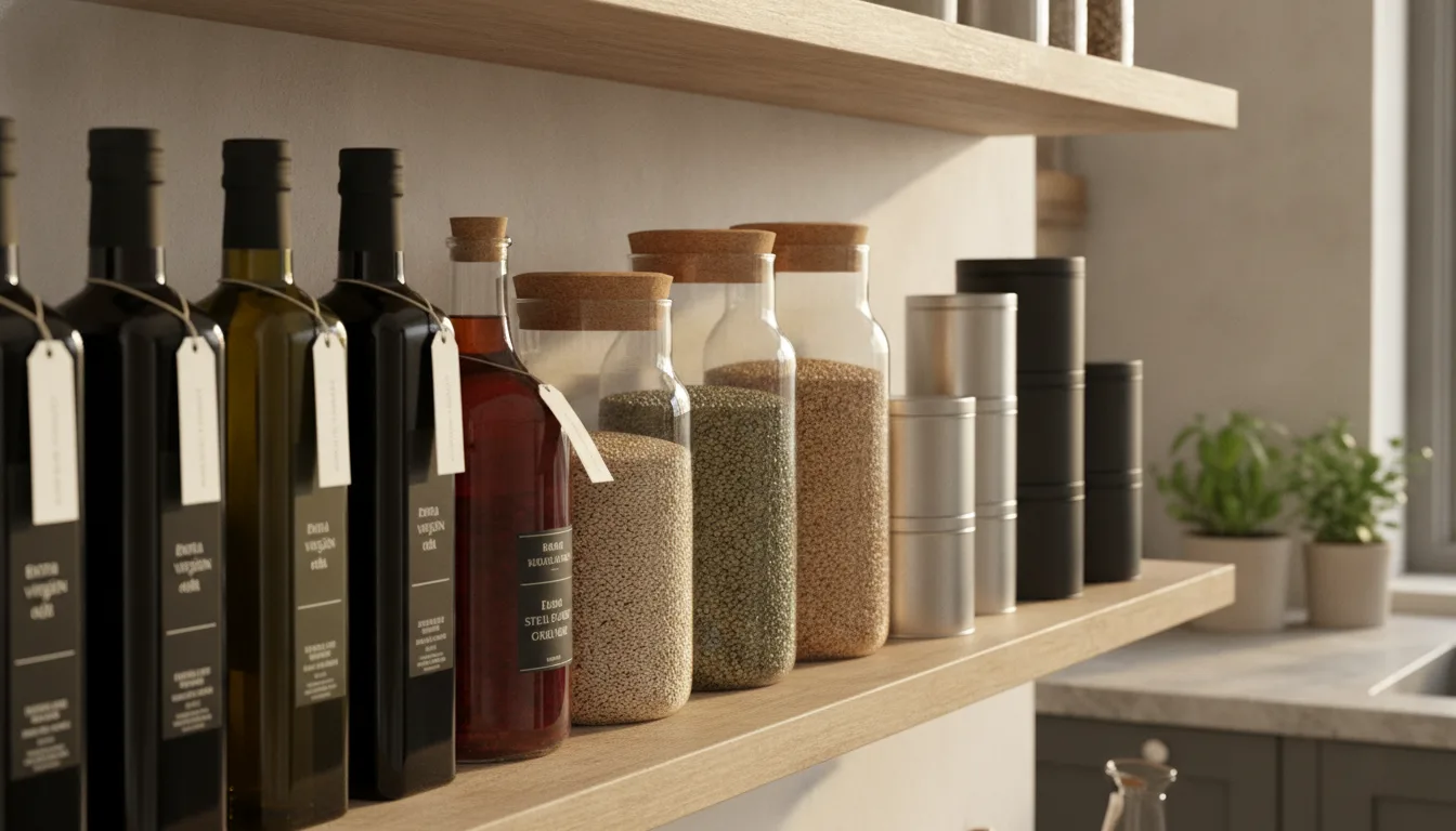 The celebrity pantry: engineered for Tuesday, not for show.