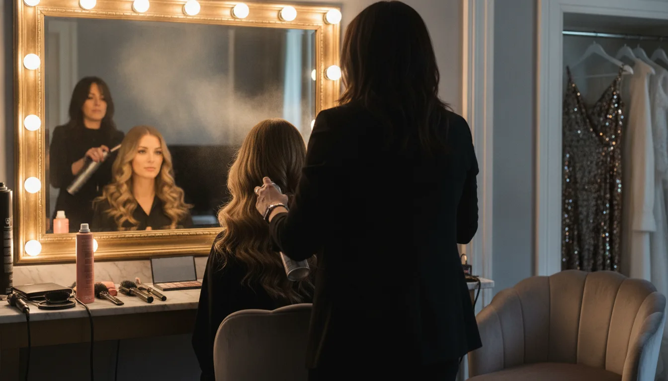 Backstage, forty minutes before the carpet: where the real product loyalty shows.