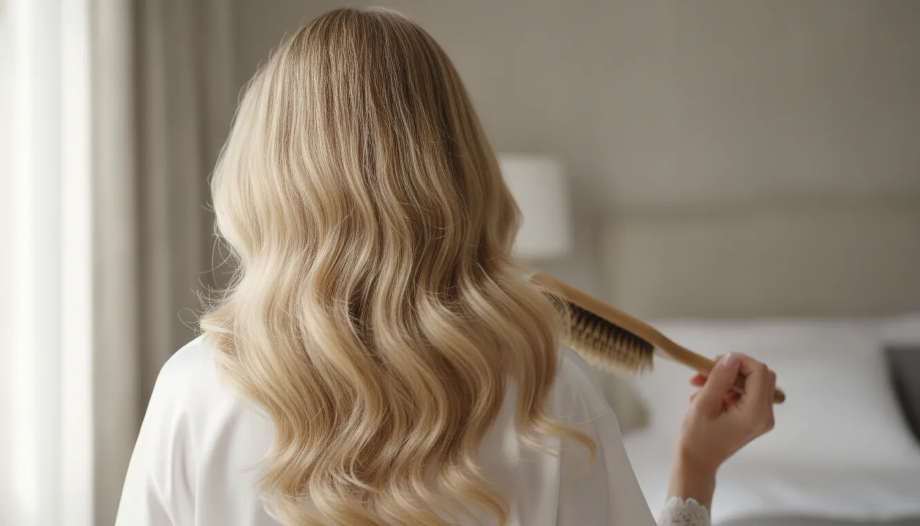 Day-three hair, brushed through. The interval is the secret.