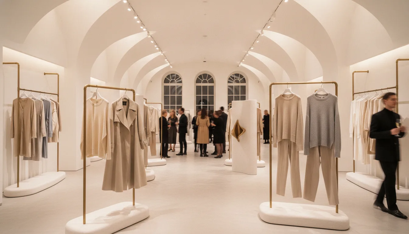 The flagship's ground floor, minutes before doors opened to guests.