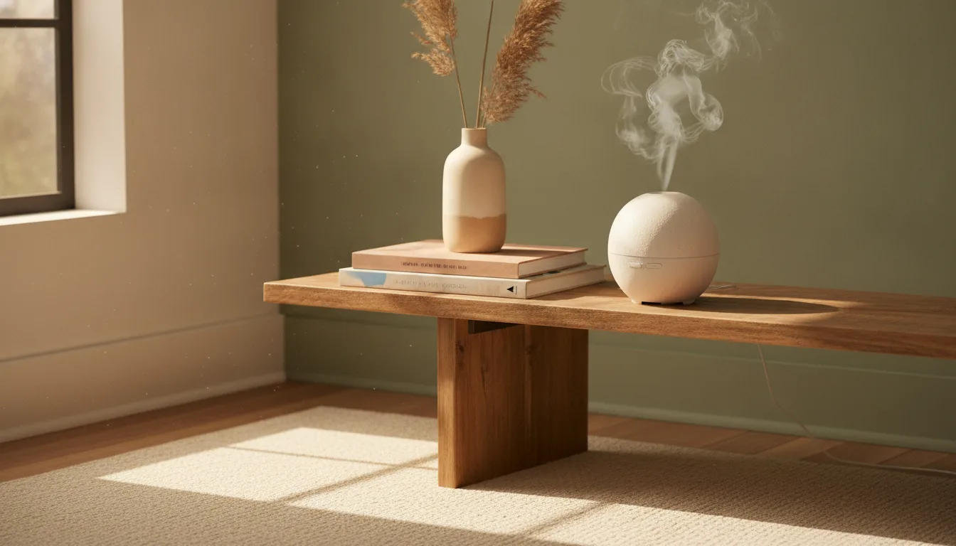 Two hours of mist on the intermittent setting scents a living room for the evening.