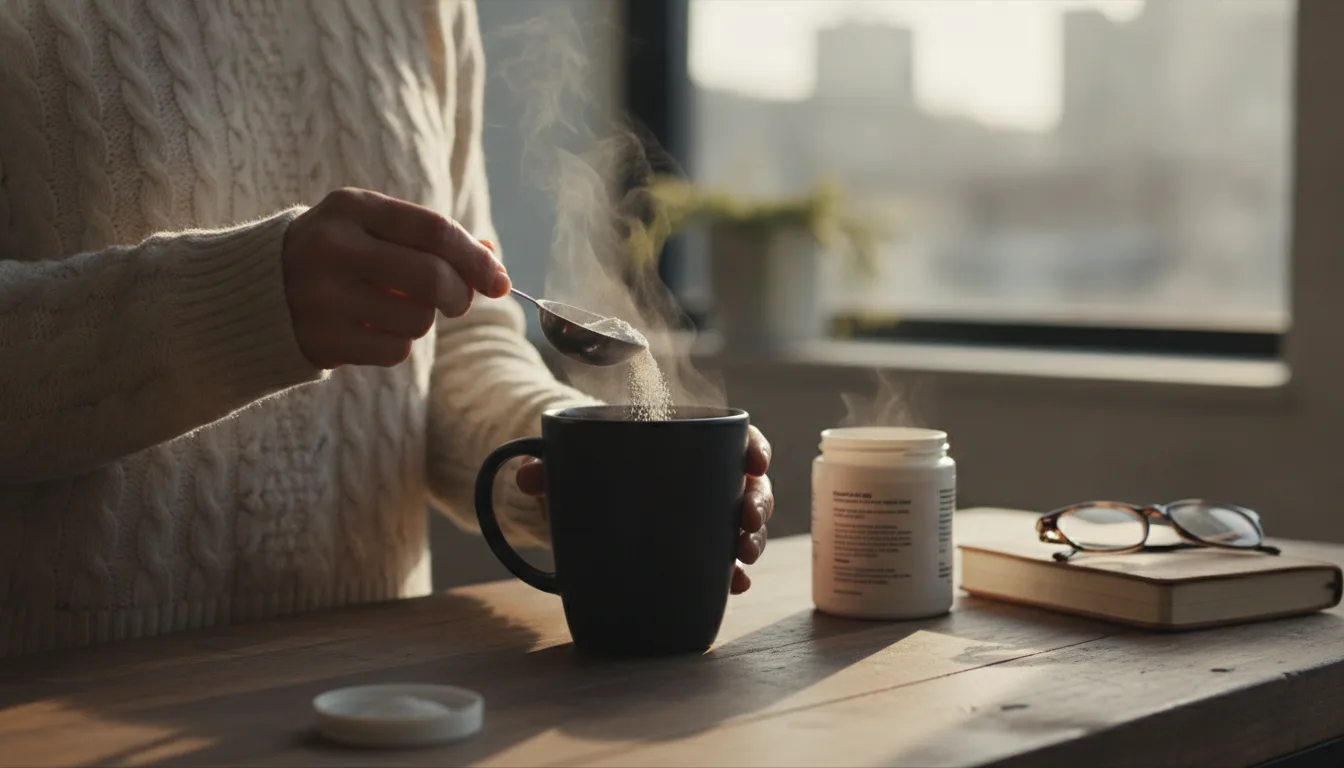 Unflavored, as promised — it disappeared into coffee, smoothies, and one tester's oatmeal.