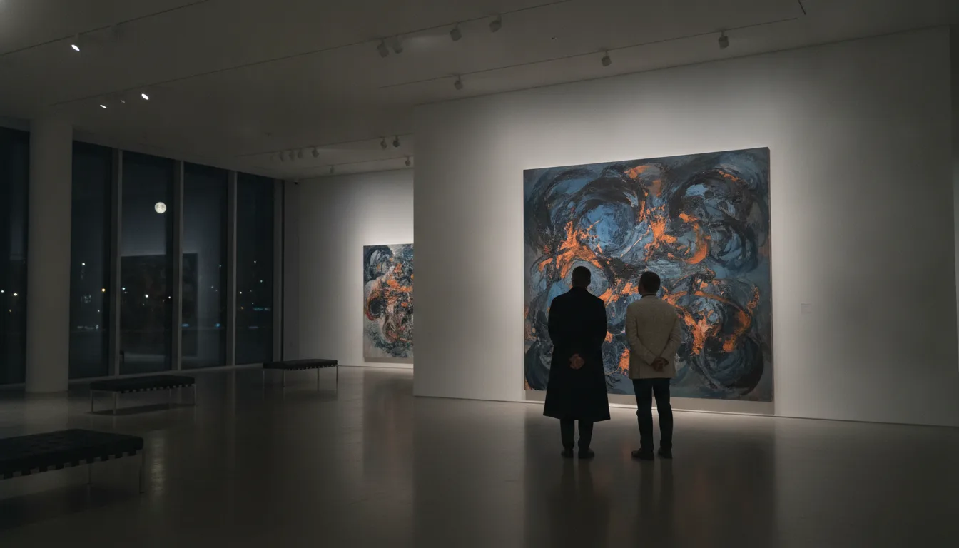The downtown LA gallery where the couple stayed long past closing.