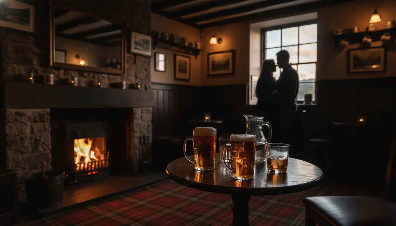 One evening at the local pub — a tradition sources say they never skip.